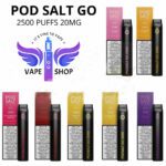 POD SALT GO DISPOSABLE 2500 PUFFS 20MG - Image 4