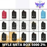 Myle Meta Box 5000 Puffs 20mg & 50mg - Image 2