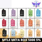 Myle Meta Box 5000 Puffs 20mg & 50mg - Image 3