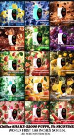 CHILLAX Shake 22000 Puffs 50MG Nicotine LED Indicator Disposable Vape in Dubai - Image 6