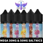 MEGA 30mg and 50mg 30ml Salt Nicotine E-juice