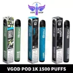 Vgod Pod 1k 1500 Puffs Disposable Vape In UAE