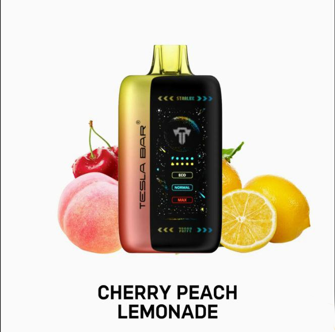 TESLA-BAR-XT-40000-PUFFS-CHERRY-PEACH-LEMONADE