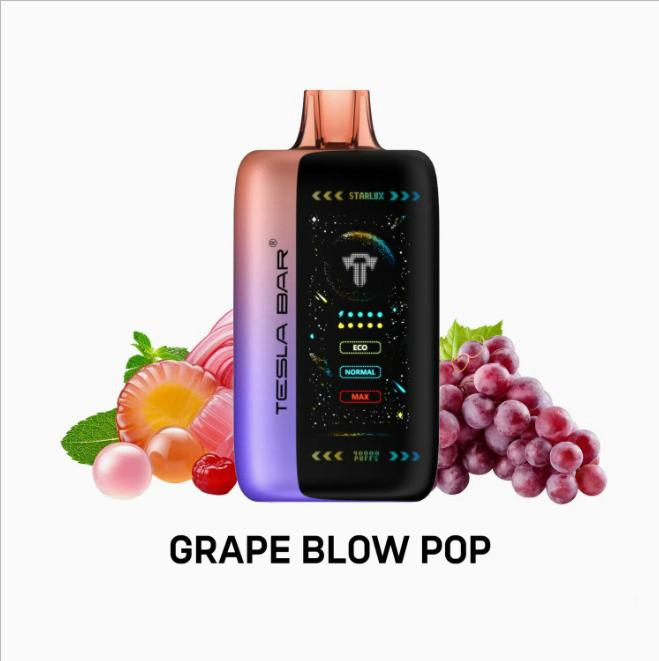 TESLA-BAR-XT-40000-PUFFS-GRAPE-BLOW-POP
