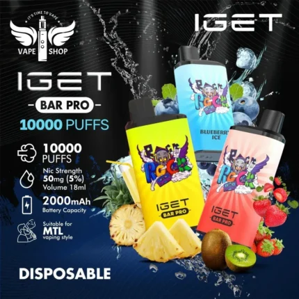 IGET Bar Pro 10000 Puffs 50MG Nicotine Disposable Vape