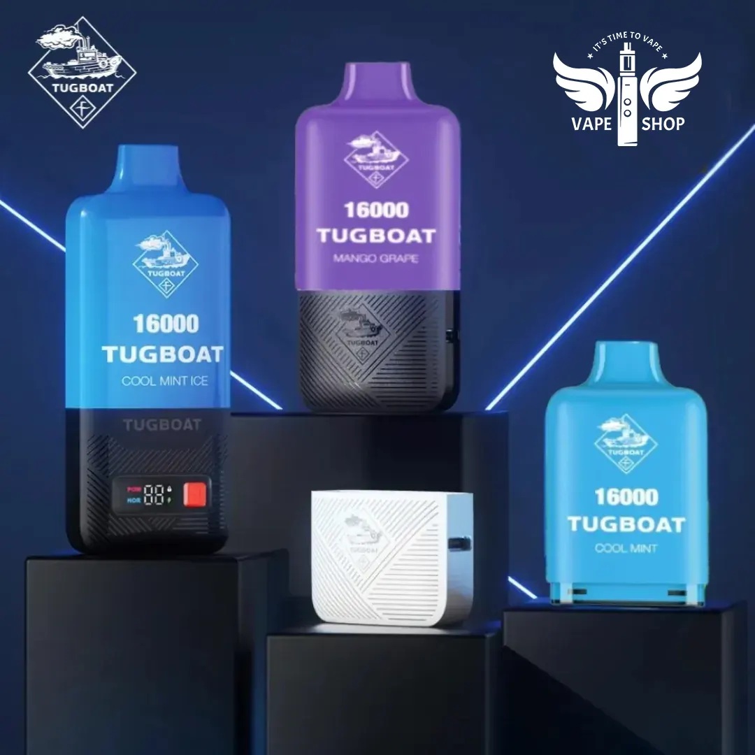 Tugboat-Super-16000-Pod-Cartridges-Disposable-Vape Tugboat Super 16000 Pod Cartridges 5%Nicotine Disposable Vape