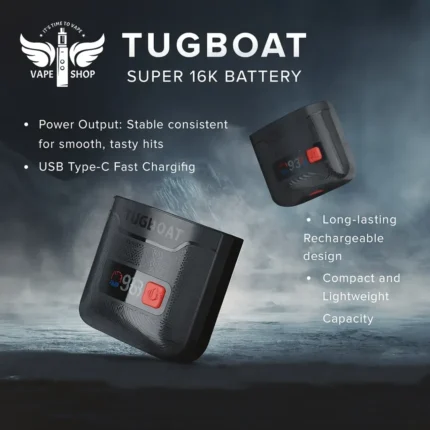 Tugboat Super 16000 puffs battery pack 550mAh